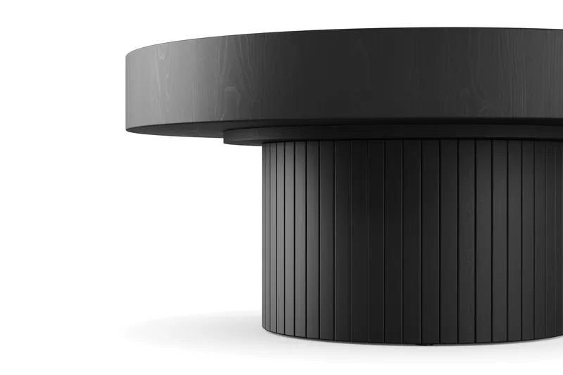 Kopparbo Soffbord 75 cm Runt Svart - Svart trä - Products - Möbler - Bord & matgrupp - Soffbord