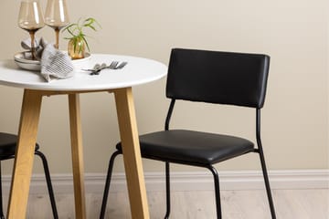 Leonora Matgrupp 65 cm Rund med 2 Kenth Stolar - Svart - Products - Möbler - Bord & matgrupp - Matgrupp