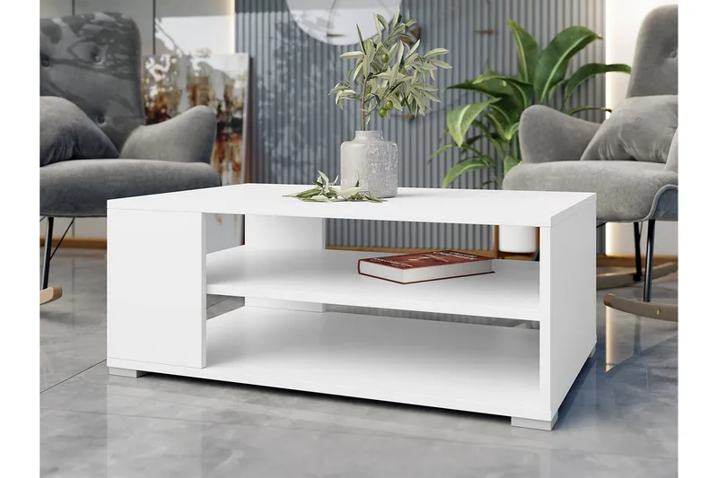 Lindesberg Soffbord 100 cm - Vit - Products - Möbler - Bord & matgrupp - Soffbord