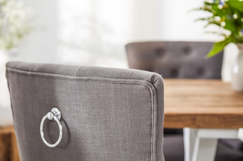 Lyon Förlängningsbar Matgrupp 200 cm med 6 Viktoria Stol - Natur/Vit/Grå - Products - Möbler - Bord & matgrupp - Matgrupp