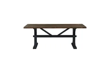 Lyon Förlängningsbart Matbord 6 personer - Utdragbart plankbord 200 cm - Natur/Svart - Products - Möbler - Bord & matgrupp - Matbord & köksbord