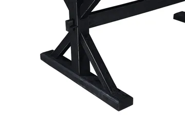 Lyon Förlängningsbart Matbord 6 personer - Utdragbart plankbord 200 cm - Natur/Svart - Products - Möbler - Bord & matgrupp - Matbord & köksbord