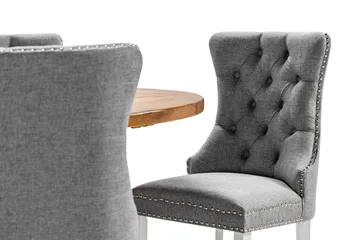 Lyon Matgrupp 120 cm Rund inkl 4 Bergviken Stolar - Brun - Products - Möbler - Bord & matgrupp - Matgrupp