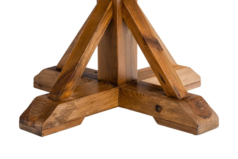 Lyon Matgrupp 120 cm Rund inkl 4 Bergviken Stolar Konstläder - Brun - Products - Möbler - Bord & matgrupp - Matgrupp