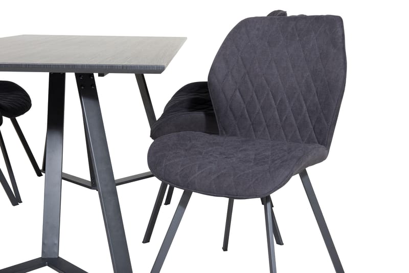 Marina Matgrupp 180 cm Rektangulär med 6 Gemma stolar - Svart - Products - Möbler - Bord & matgrupp - Matgrupp