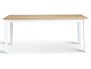 Matbord 180 cm - vit / oljad ek - Vit / Oljad Ek - Products - Möbler - Bord & matgrupp - Matbord & köksbord