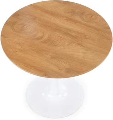 Matbord ek/vit Ø80 cm - Astrid - Ek/Vit - Products - Möbler - Bord & matgrupp - Matbord & köksbord