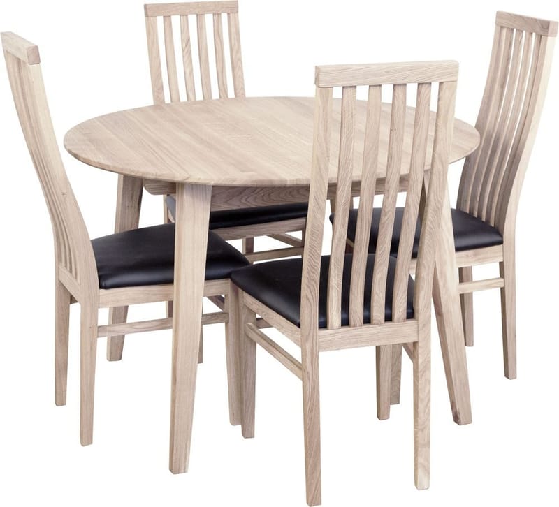 Matbord Genova förlängningsbart Ø110-160x110 cm whitewash oak - Whitewash Oak - Products - Möbler - Bord & matgrupp - Matbord & köksbord