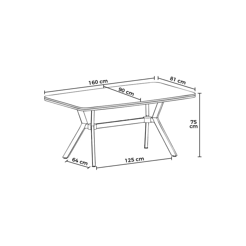 Rolin Matbord 160 cm - Products - Möbler - Bord & matgrupp - Matbord & köksbord