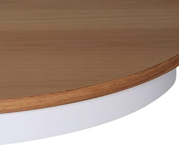 Matbord runt förlängningsbart Ø106-141 cm - Vit / Oljad Ek - Vit / Oljad ek - Products - Möbler - Bord & matgrupp - Matbord & köksbord