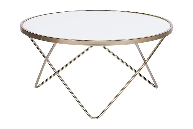 Meerah Soffbord 80 cm Runt, Vit