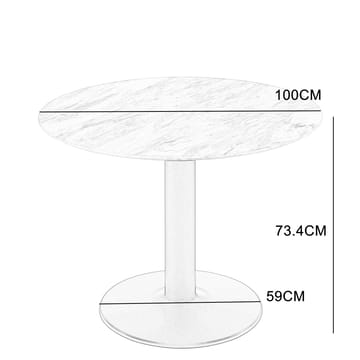 Noah runt matbord Ø100 cm - Valnöt - Valnöt - Products - Möbler - Bord & matgrupp - Matbord & köksbord