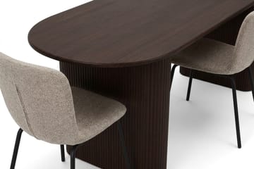 Noira Matgrupp rektangulärt 180 cm Rökt Ek med 6 Katy Matstolar - Rökt ek - Products - Möbler - Bord & matgrupp - Matgrupp