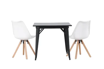 Ochovi Matgrupp  80 cm Rektangulär med 2 Zeno stolar - Svart - Products - Möbler - Bord & matgrupp - Matgrupp