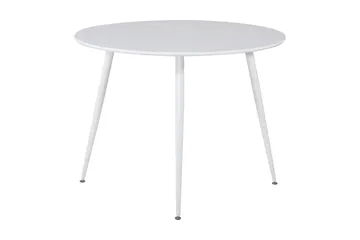 Plaza Matbord Runt - Vit/Vit - Products - Möbler - Bord & matgrupp - Matbord & köksbord