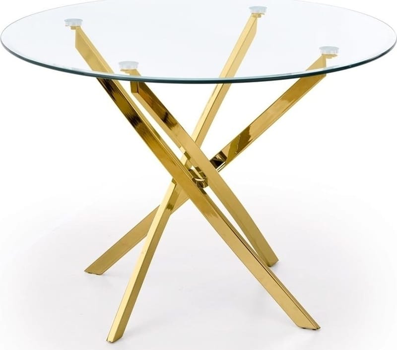 Raymond matbord Ø100 cm - Guld - Guld - Products - Möbler - Bord & matgrupp - Matbord & köksbord