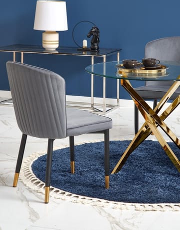 Raymond matbord Ø100 cm - Guld - Guld - Products - Möbler - Bord & matgrupp - Matbord & köksbord