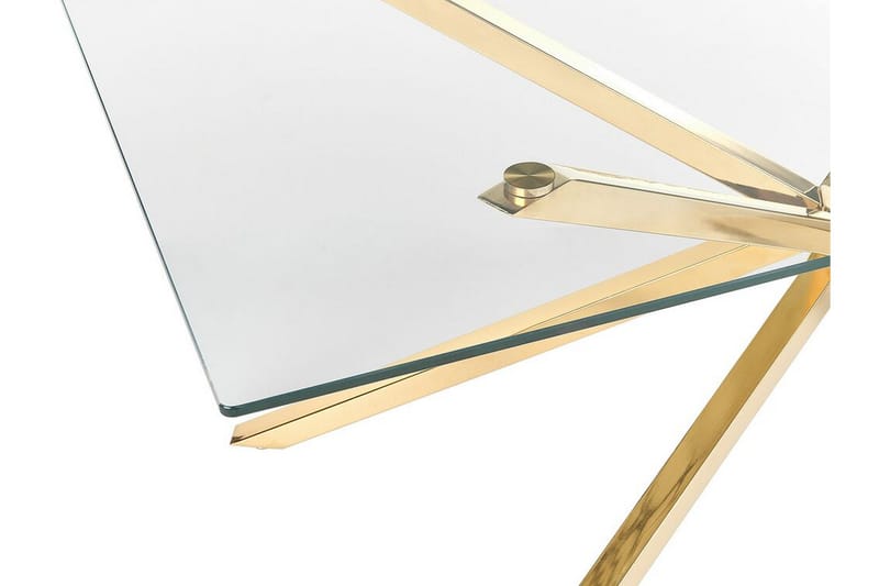 Rimbey Matbord 90x160 cm - Transparent/Guld - Products - Möbler - Bord & matgrupp - Matbord & köksbord