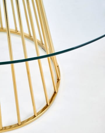 Runt matbord Ø120 cm Glas / Guld - Liverpool - Guld - Products - Möbler - Bord & matgrupp - Matbord & köksbord