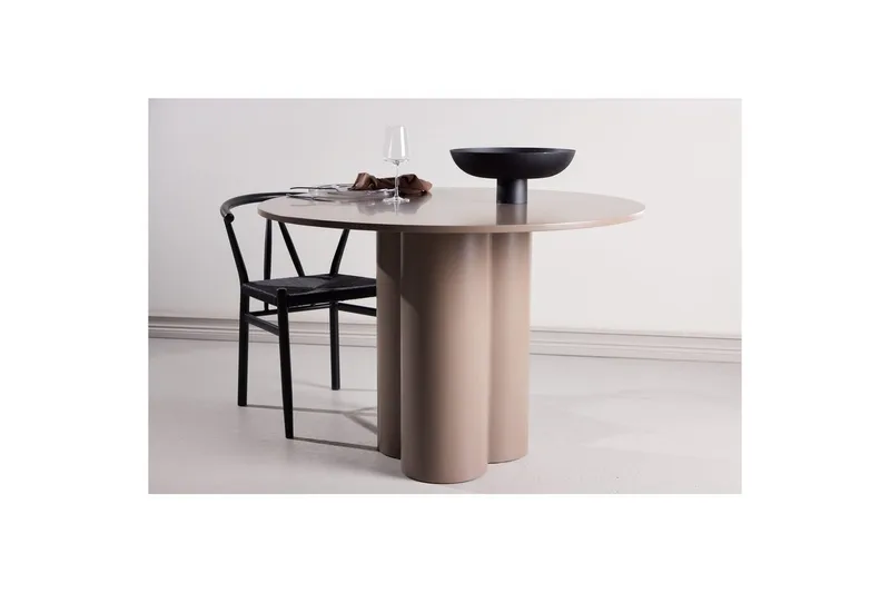 Runt matbord Olivia, Brun, 110x76