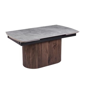 Salvador matbord 160-240 cm med grå keramisk sten / Valnöt - Grå keramisk sten / Valnöt - Products - Möbler - Bord & matgrupp - Matbord & köksbord