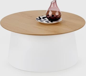Saranda soffbord Ø69 cm - Vit - Vit - Products - Möbler - Bord & matgrupp - Soffbord