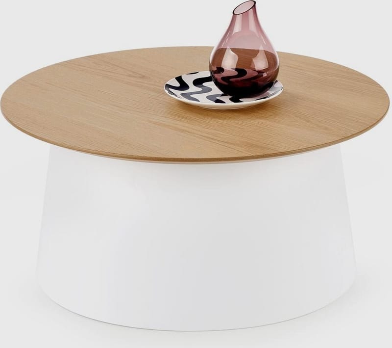 Saranda soffbord Ø69 cm - Vit - Vit - Products - Möbler - Bord & matgrupp - Soffbord