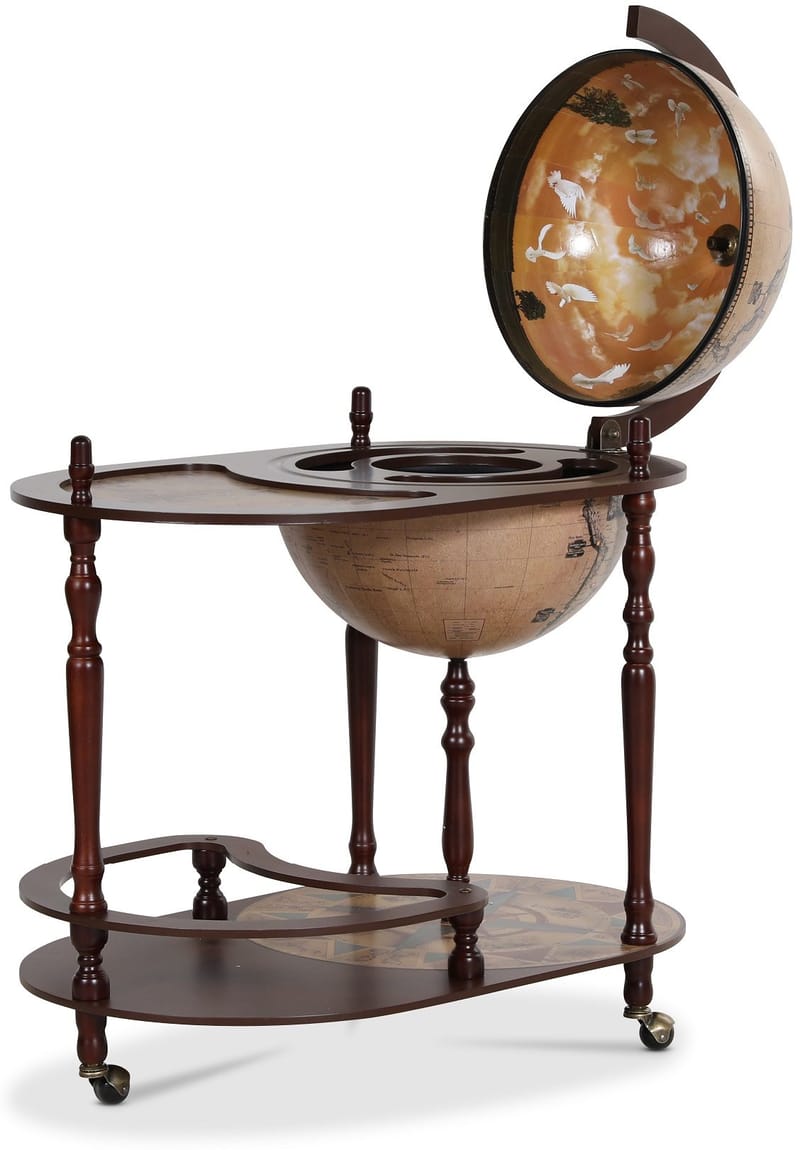 Barglob serveringsvagn - Da Vinci - brun - Products - Möbler - Bord & matgrupp - Serveringsvagn & serveringsbord - Barglob & jordglobsbar