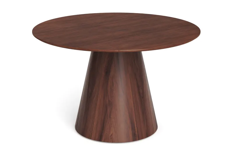 Siena Matbord Runt 130cm Fanér, Valnöt