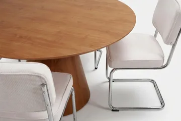 Siena Matgrupp runt 150 cm Ek med 6 Milva Matstolar - Ek - Products - Möbler - Bord & matgrupp - Matgrupp