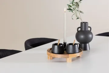 Silar Matgrupp 180 cm Rektangulär med 6 Berit stolar - Vit/Svart - Products - Möbler - Bord & matgrupp - Matgrupp