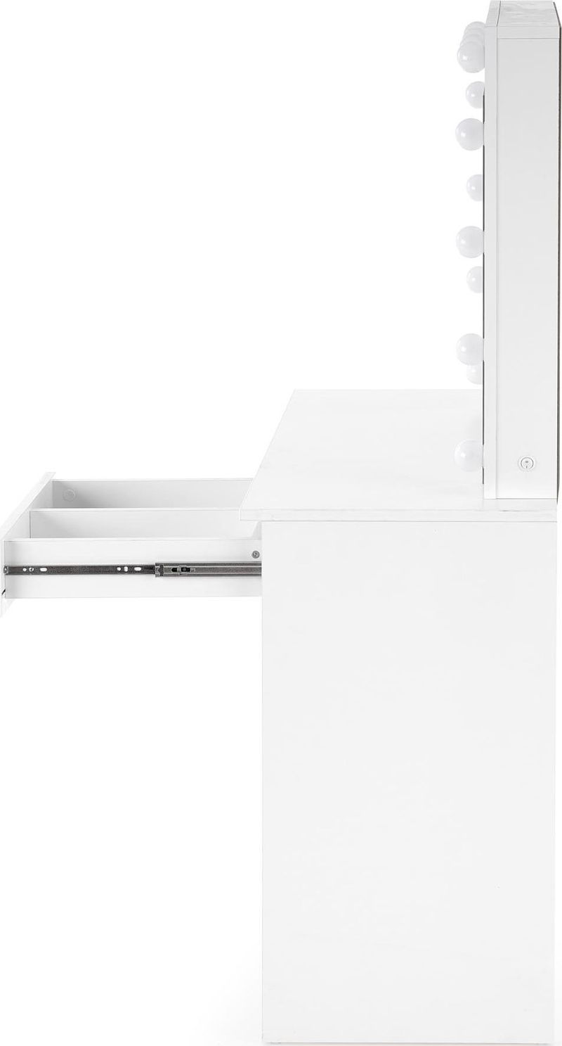 Facada vitt sminkbord med belysning 94 x 43 cm - Vit - Products - Möbler - Bord & matgrupp - Sminkbord & toalettbord