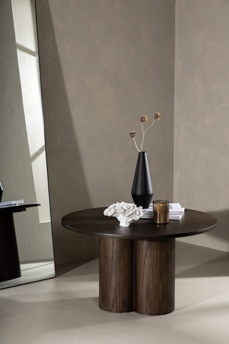 Soffbord Ø80 cm mocka - Olivia - Mocka - Products - Möbler - Bord & matgrupp - Soffbord