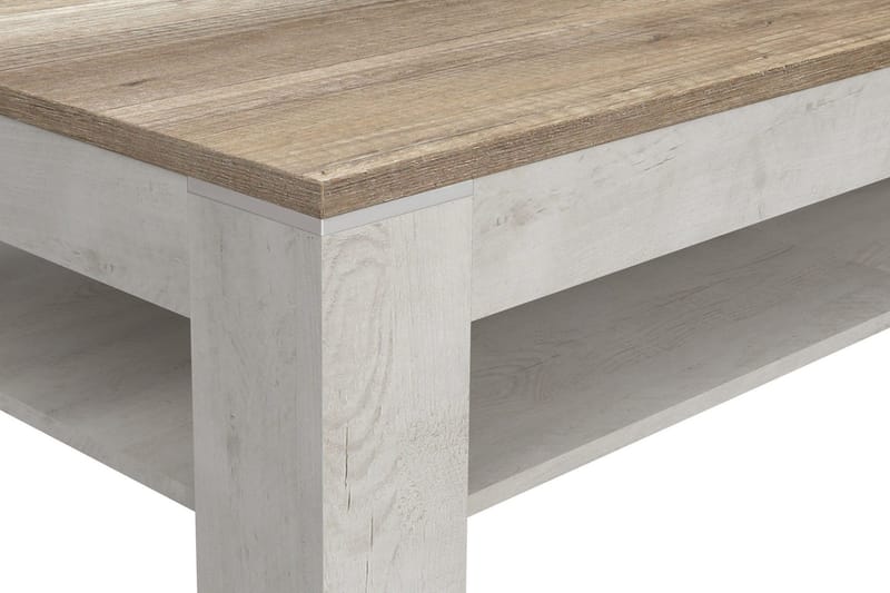 Perkhill Soffbord 120 cm med Förvaring Hylla - Brun/Grå - Products - Möbler - Bord & matgrupp - Soffbord - Soffbord med förvaring