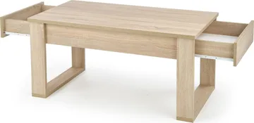 Soffbord med lådor 110x 60 cm ljus ek - Sonoma ek - Products - Möbler - Bord & matgrupp - Soffbord - Soffbord med förvaring