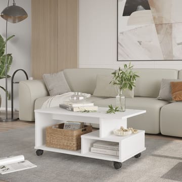 Solven Soffbord 90x42,5x51 cm - Vit - Products - Möbler - Bord & matgrupp - Soffbord - Soffbord med hjul