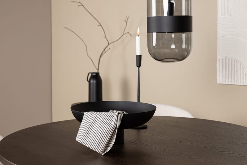 Stone Matgrupp 120 cm Rund med 4 Chico Stolar - Svart - Products - Möbler - Bord & matgrupp - Matgrupp