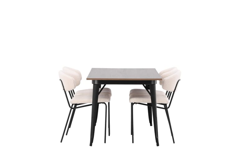 Tempe Matgrupp 140 cm Rektangulär med 4 Chico Stolar - Valnöt - Products - Möbler - Bord & matgrupp - Matgrupp