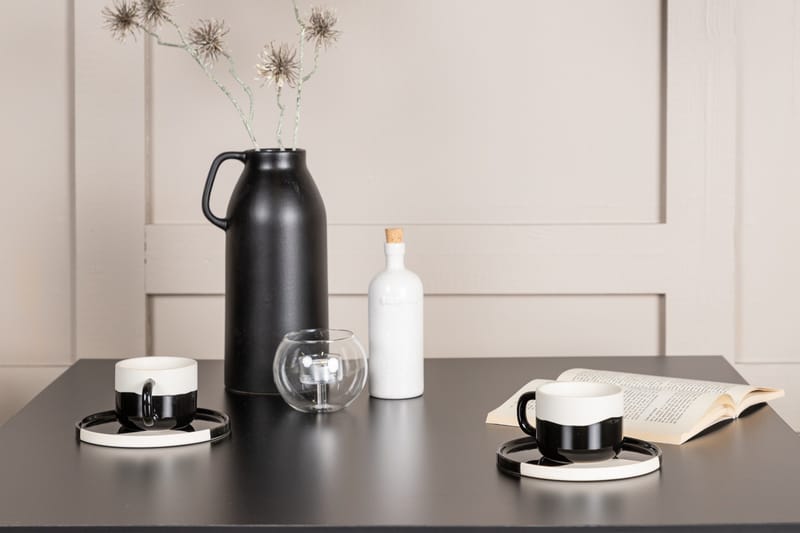 Tempe Matgrupp 80 cm Rektangulär med 2 Dyrön stolar - Svart - Products - Möbler - Bord & matgrupp - Matgrupp