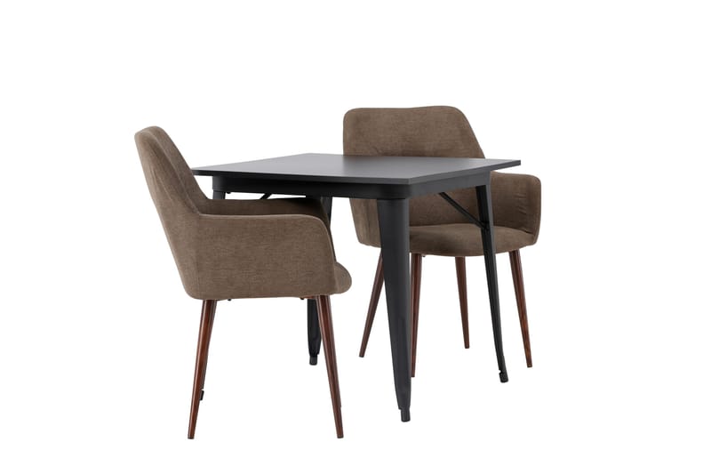 Tempe Matgrupp 80 cm Rektangulär med 2 Tomorrow stolar - Brun - Products - Möbler - Bord & matgrupp - Matgrupp