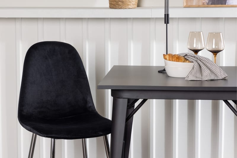 Tempe Matgrupp 80 cm Rektangulär med 2 Polar stolar - Svart - Products - Möbler - Bord & matgrupp - Matgrupp