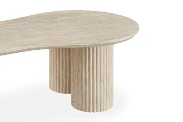 Uppveda Asymmetriskt Soffbord Travertin Utseende 130x70 cm - Beige - Products - Möbler - Bord & matgrupp - Soffbord