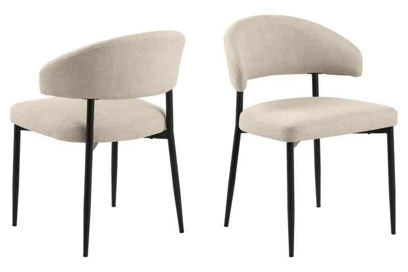 Uppveda Matbord 120 cm Rund med 4 Sawako Stolar - Brun - Products - Möbler - Bord & matgrupp - Matgrupp