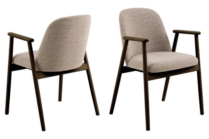 Uppveda Matbord 120 cm Rund Vitt med 4 Reciclar Matstolar - Vit/Greige - Products - Möbler - Bord & matgrupp - Matgrupp