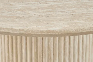 Uppveda Matbord Runt 120 cm Travertin utseende - Beige - Products - Möbler - Bord & matgrupp - Matbord & köksbord