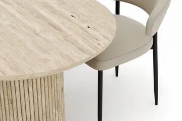 Uppveda Ovalt Matbord 180x90 cm med 4 Sawako Stolar - Beige - Products - Möbler - Bord & matgrupp - Matgrupp