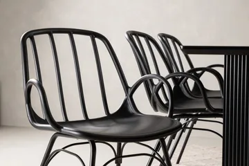 Vail Matgrupp 200 cm Rektangulär med 6 Dyrön stolar - Svart - Products - Möbler - Bord & matgrupp - Matgrupp