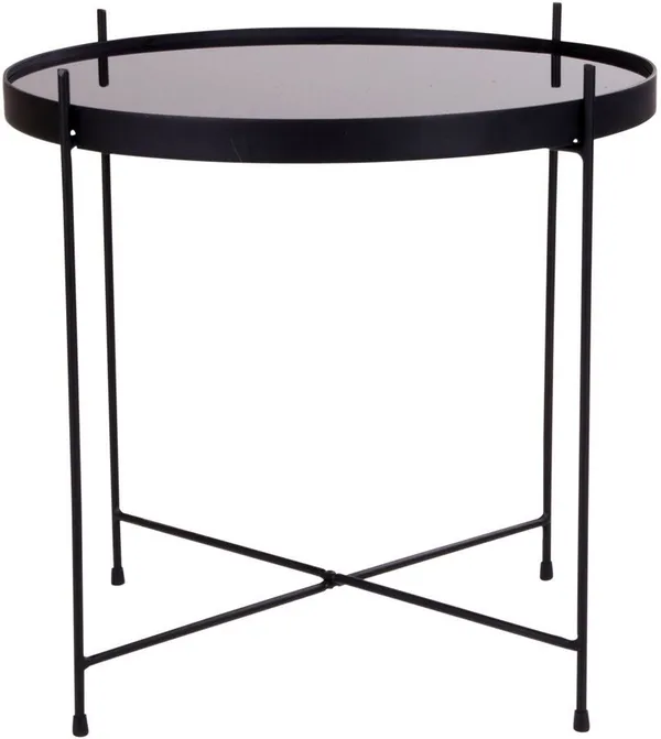 Venezia Soffbord 48 x 48 cm - Stål/glas - Stål/glas - Products - Möbler - Bord & matgrupp - Soffbord