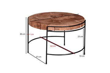 Willowdale Soffbord 62x40 cm Runt - Brun/Svart - Products - Möbler - Bord & matgrupp - Soffbord