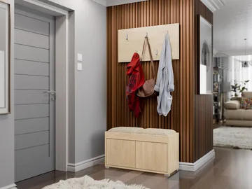 Agawal Hallmöbelset - Brun - Products - Möbler - Hallmöbler - Möbelset för hall & entre